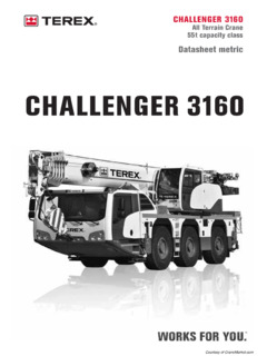 Terex Challenger 3160 Specifications