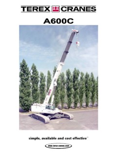 Terex Bendini A600C Specifications