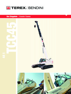 Terex Bendini TCC45 Specifications