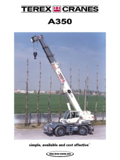Terex Bendini A350 Specifications
