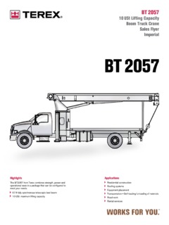 Terex BT 2057 Specifications