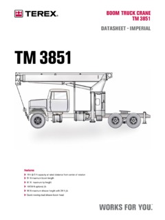 Terex TM 3851 Specifications
