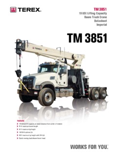 Terex TM 3851 Specifications