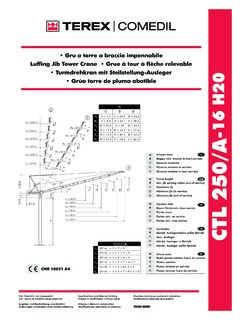 Terex Comedil CTL 250/A-16 H20 Specifications