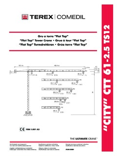 Terex Comedil CTT 61-2.5 TS12 Specifications