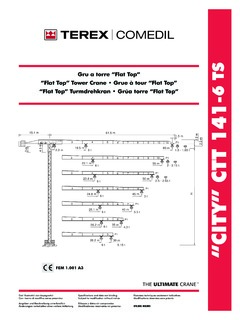 Terex Comedil CTT 141-6 TS Specifications