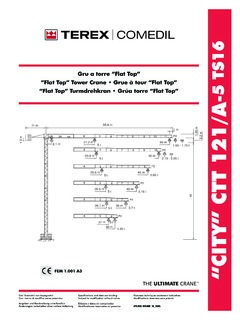 Terex Comedil CTT 121/A-5 TS16 Specifications
