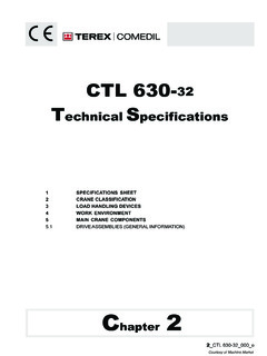 Terex Comedil CTL 630-32 Specifications