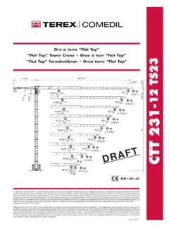 Terex Comedil CTT 231-12 TS23 Specifications