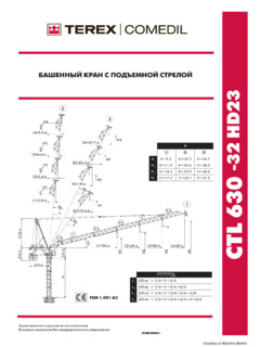 Terex Comedil CTL 630-32 HD23 Specifications