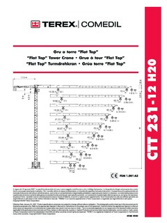 Terex Comedil CTT 231-12 H20 Specifications