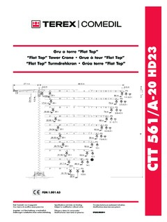 Terex Comedil CTT 561/A-20 Specifications