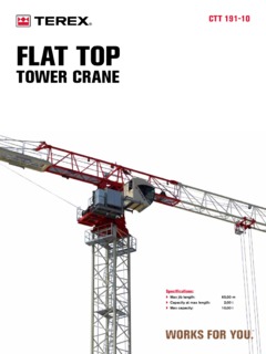 Terex CTT 191-10 Specifications
