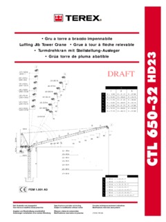 Terex Comedil CTL 650-32 HD23 Specifications