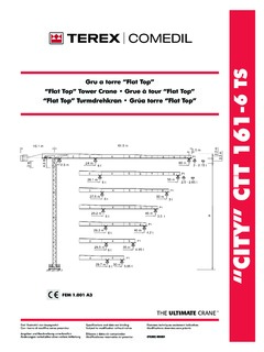 Terex Comedil CTT 161-6 TS Specifications