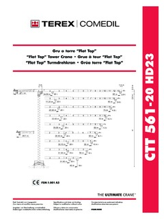 Terex Comedil CTT 561-20 HD23 Specifications