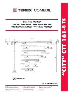 Terex Comedil CTT 161-8 TS Specifications