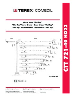 Terex Comedil CTT 721-40 HD23 Specifications