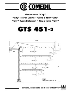Terex Comedil GTS 451-3 Specifications