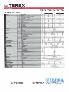 Terex FDC 25K7 DB Specifications