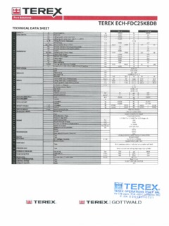 Terex FDC 25K8 DB Specifications