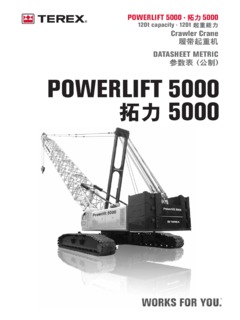 Terex POWERLIFT 5000 Specifications