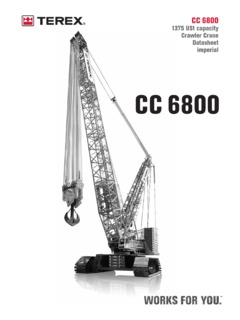 Terex CC 6800 Specifications CraneMarket