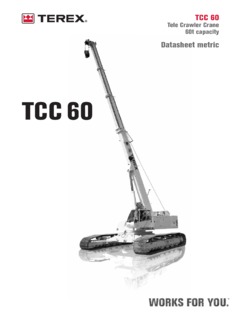 Terex TCC 60 Specifications