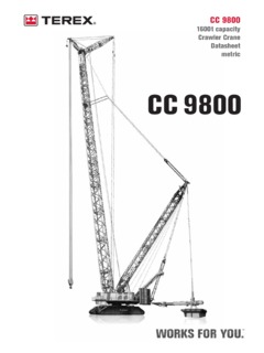 Terex CC 9800 Specifications