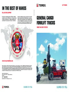 Terex FDC 150 Specifications