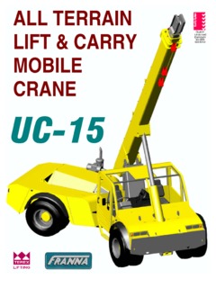 Terex Franna UC-15 Specifications