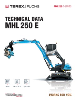 Terex Fuchs MHL 250 E Specifications