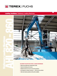 Terex Fuchs AHL 820 Specifications