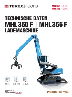 Terex Fuchs MHL 350 F Specifications
