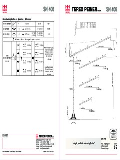 Terex Peiner SN 406 Specifications
