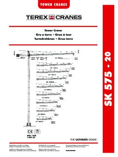 Terex Peiner SK 575-20 Specifications