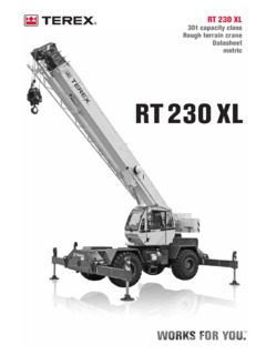 Terex RT 230 XL Specifications