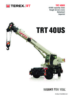 Terex TRT 40US Specifications