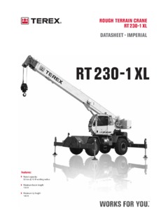 Terex RT 230-1 XL Specifications