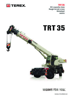 Terex TRT 35 Specifications