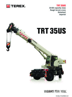 Terex TRT 35US Specifications