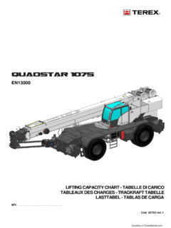 Terex Quadstar 1075 Specifications