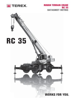 Terex RC 35 Specifications