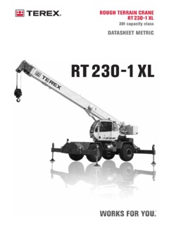 Terex RT 230-1 XL Specifications