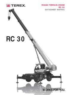Terex RC 30 Specifications