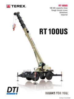 Terex RT 100US Specifications