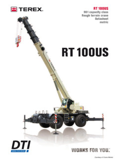 Terex RT 100US Specifications