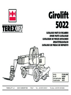 Terex Girolift 5022 Specifications