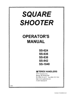 Terex SS-636 Specifications