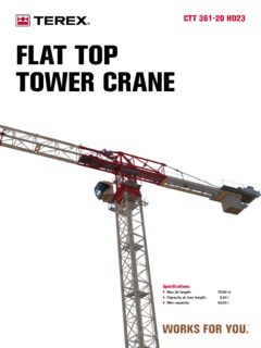 Terex CTT 361-20 HD23 Specifications